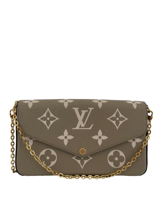 Louis Vuitton Félicie Pochette Monogram Empreinte Leather Crème