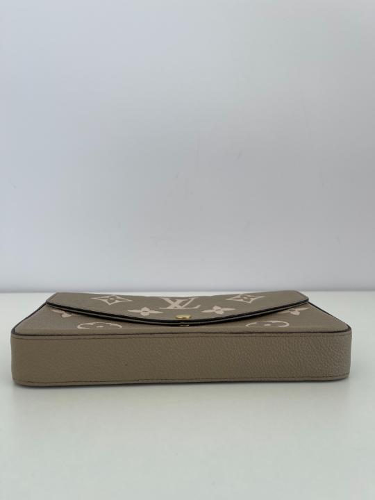 Louis Vuitton Félicie Pochette Monogram Empreinte Leather Crème