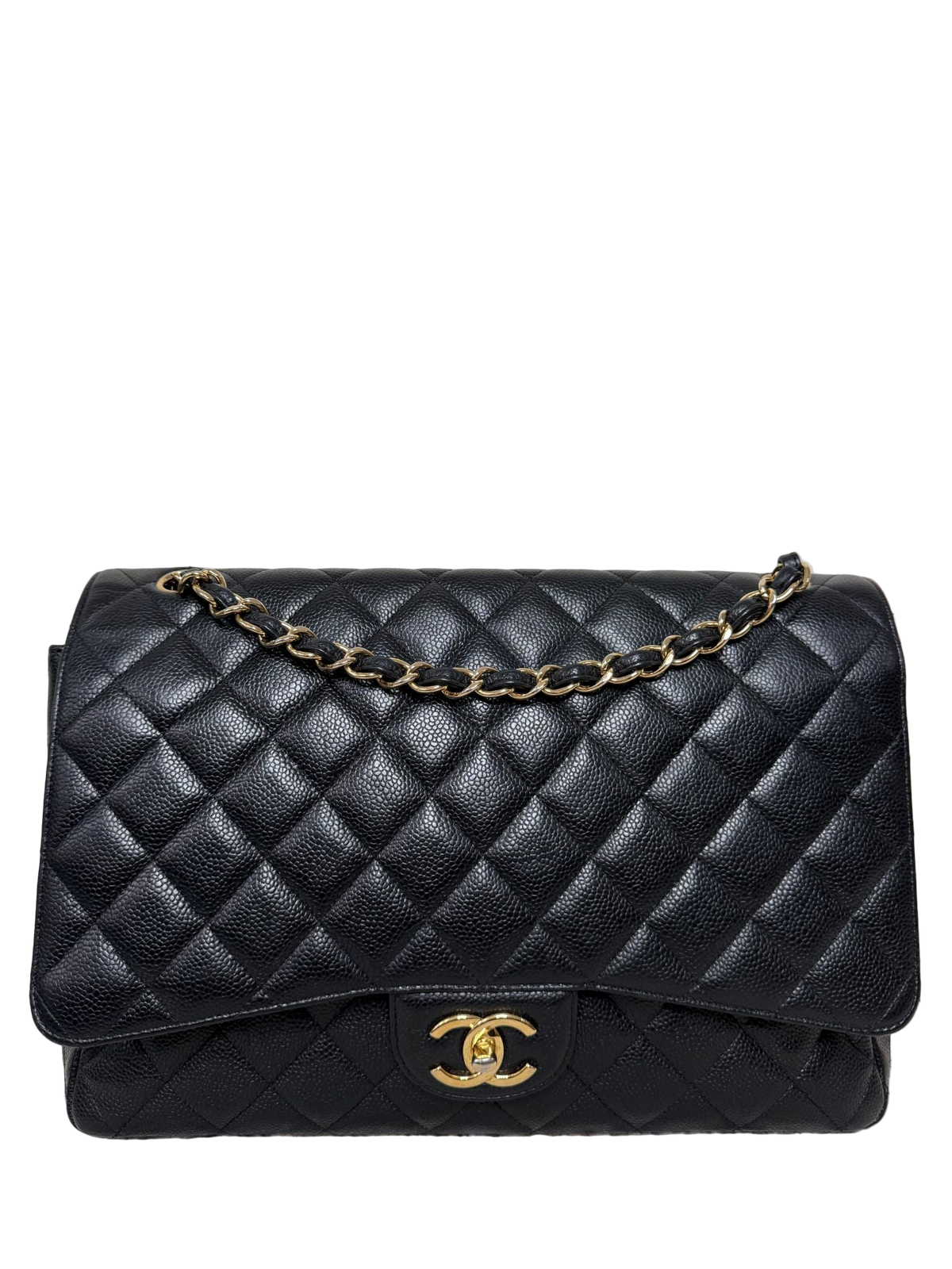 Chanel Maxi Classic Double Flap Black Caviar GHW