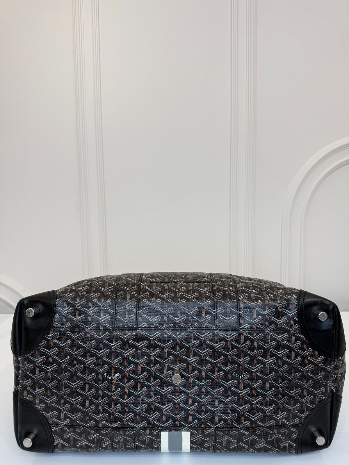 Goyard Goyardine Canvas Black Boeing 45 Duffle Bag