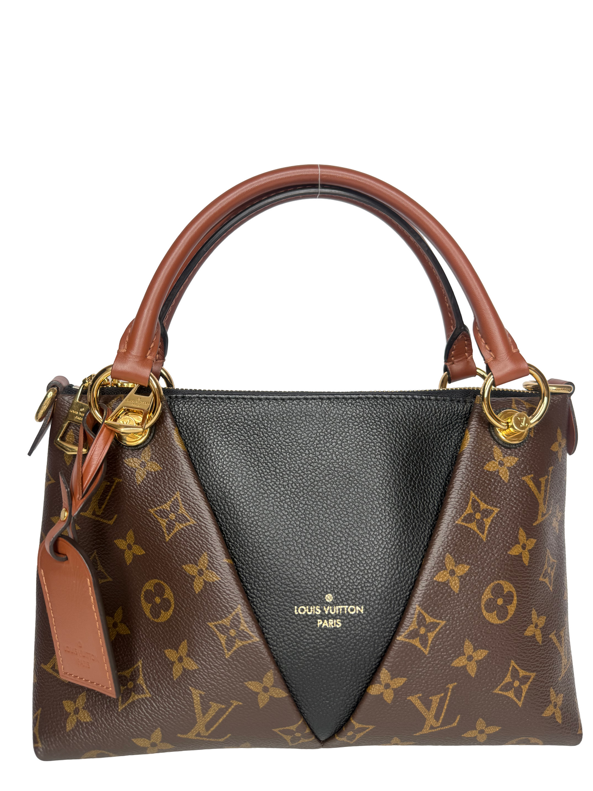 Louis Vuitton V Tote BB Monogram Canvas and Leather
