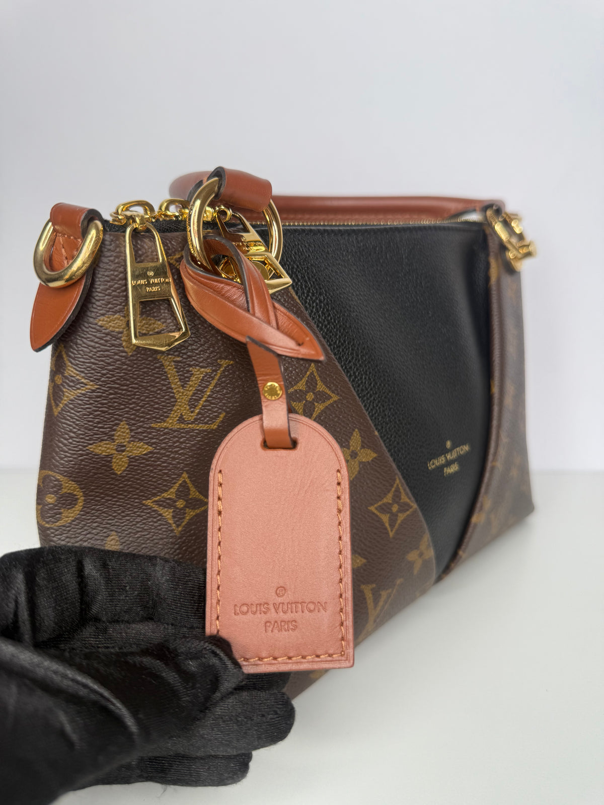 Louis Vuitton V Tote BB Monogram Canvas and Leather
