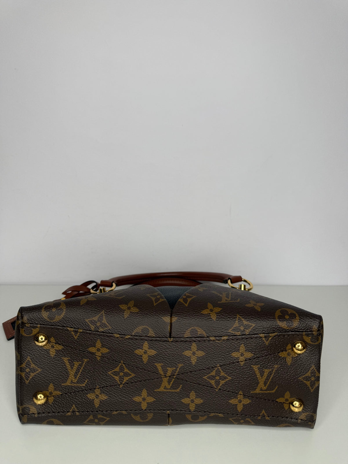 Louis Vuitton V Tote BB Monogram Canvas and Leather