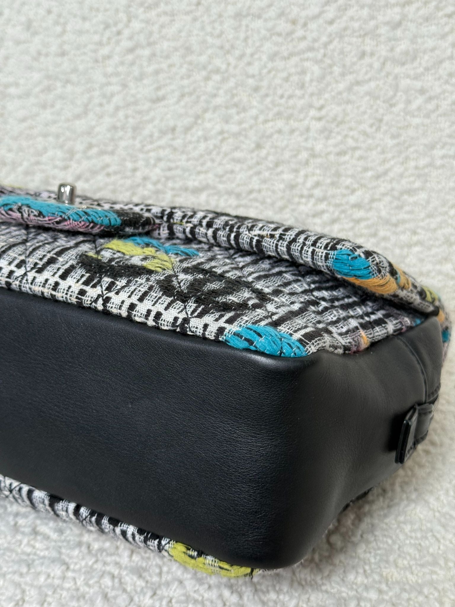 Chanel No.5 Easy Fantasy Quilted Multicolor Tweed Medium Flap Bag