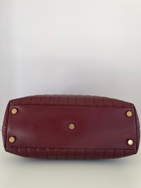 Saint Laurent "LouLou" Large Burgundy Shopping Tote