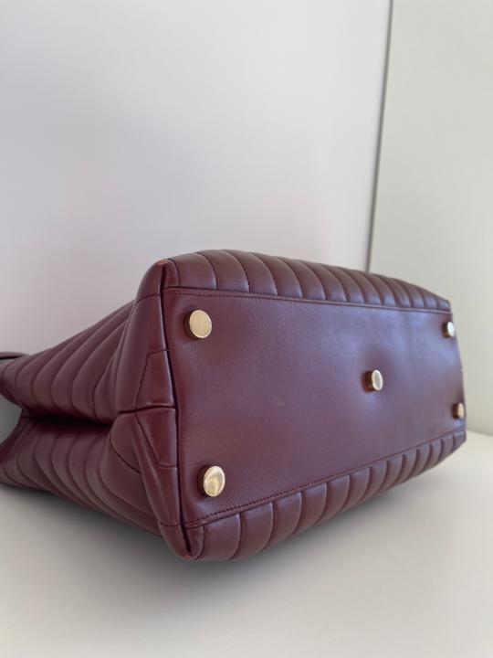 Saint Laurent "LouLou" Large Burgundy Shopping Tote