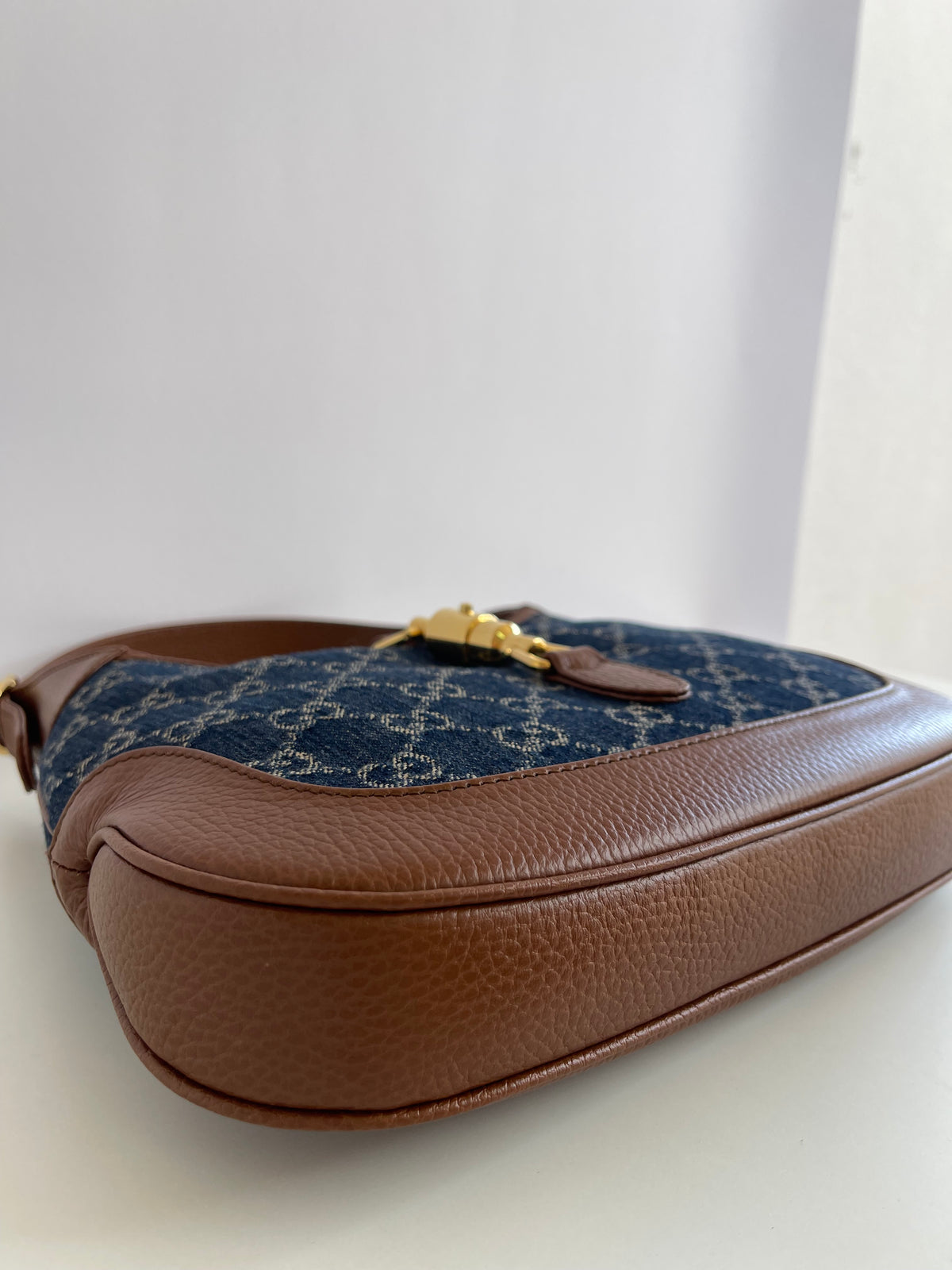 Gucci Jackie 1961 Small Shoulder Bag GG Denim
