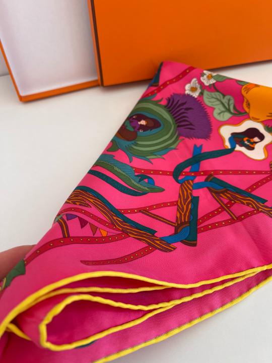 Hermès Le Potager Silk Scarf 90