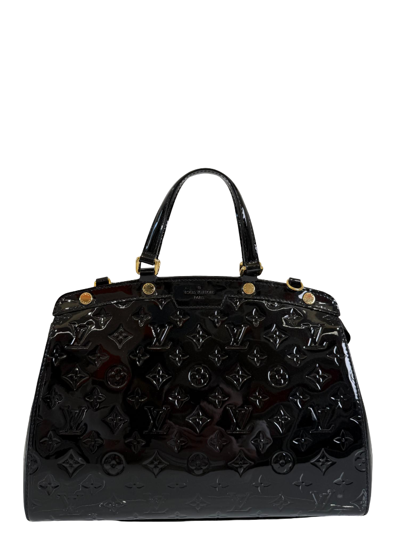 Louis Vuitton Monogram Vernis Brea MM Bag Black