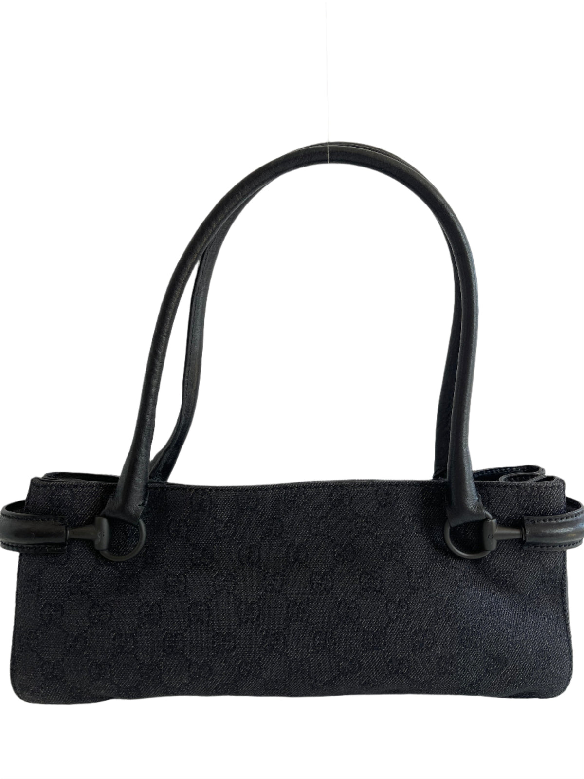 Gucci Black GG Canvas Jacquard Baguette