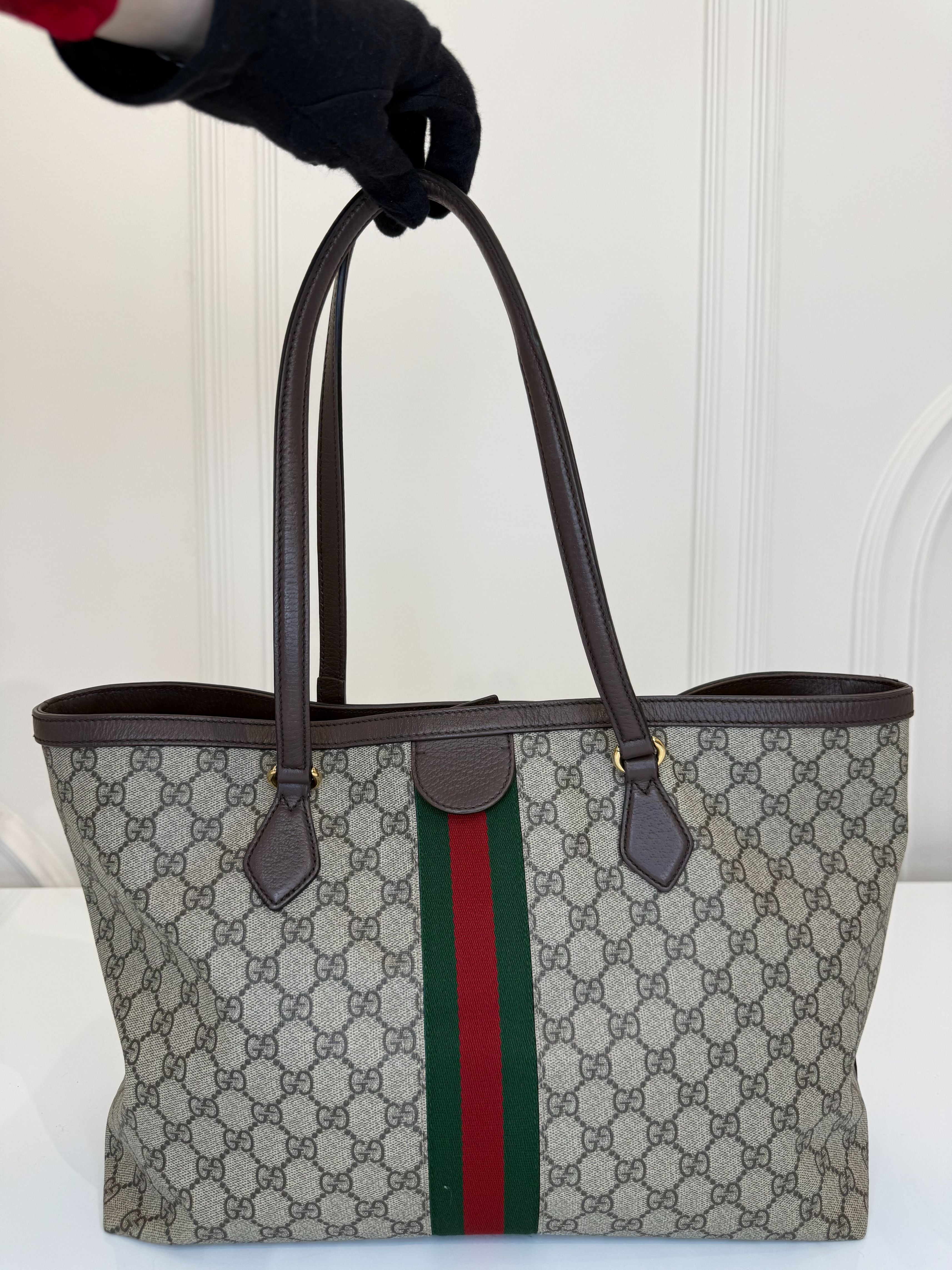 Gucci Ophidia GG Supreme Canvas Large Tote Bag