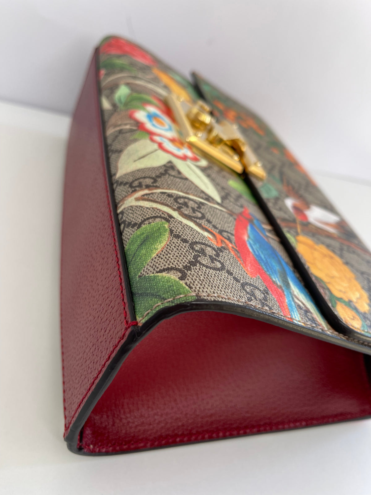 Gucci Padlock GG Supreme Tian Shoulder Bag Medium