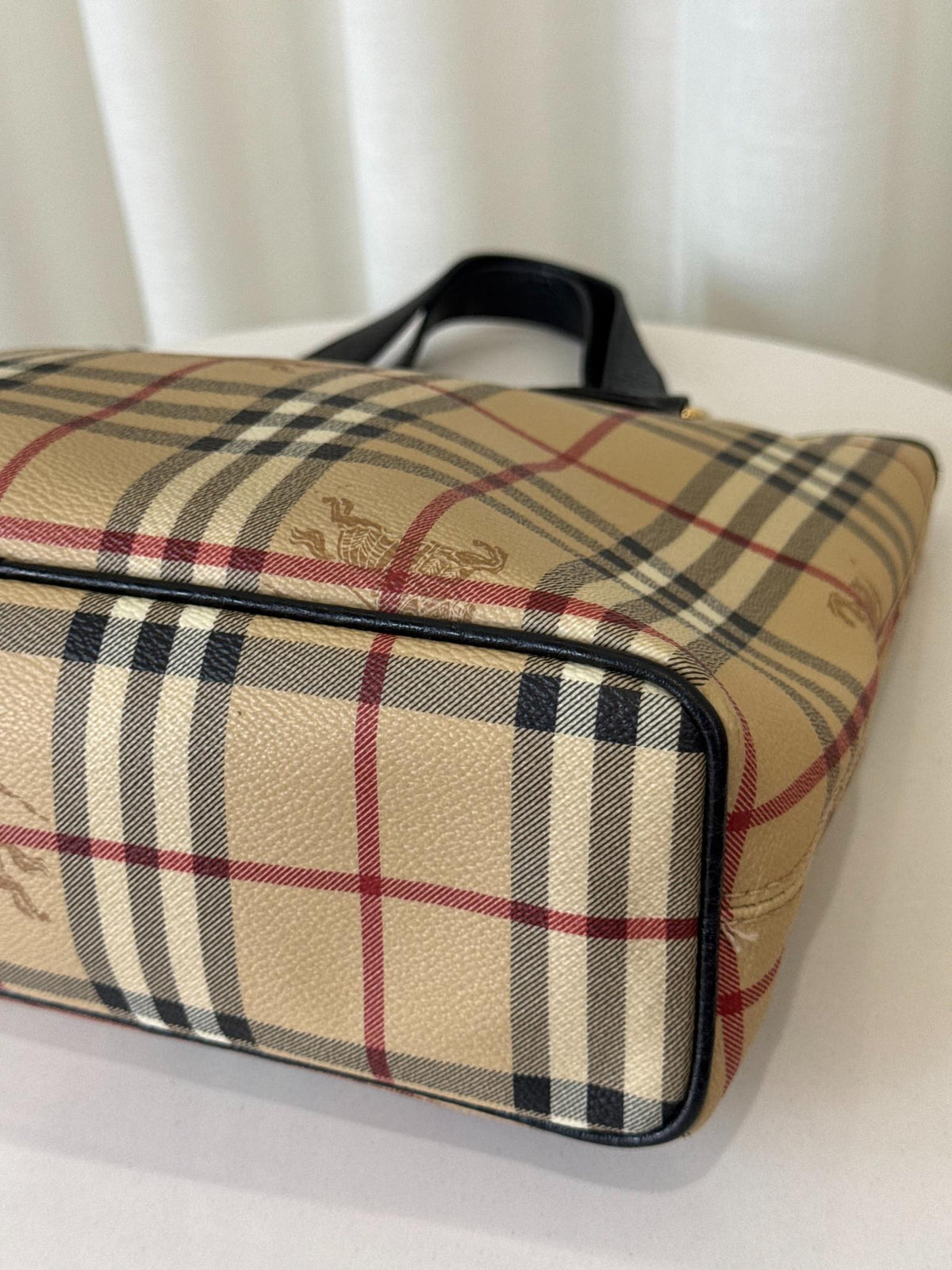 Burberry Haymarket Check Coated Canvas Onslow Tote Bag