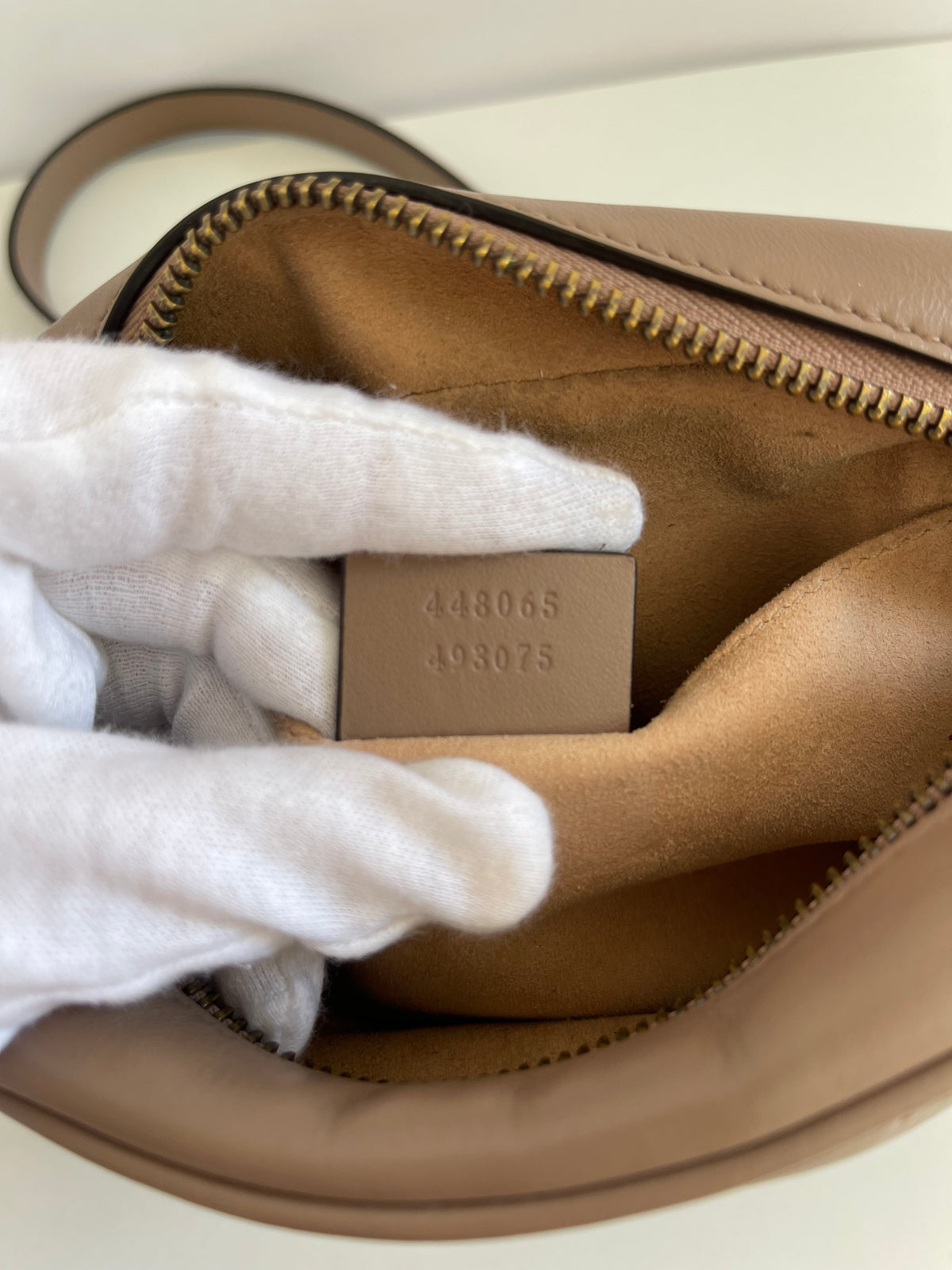 Gucci Mini GG Marmont Matelasse Crossbody Beige