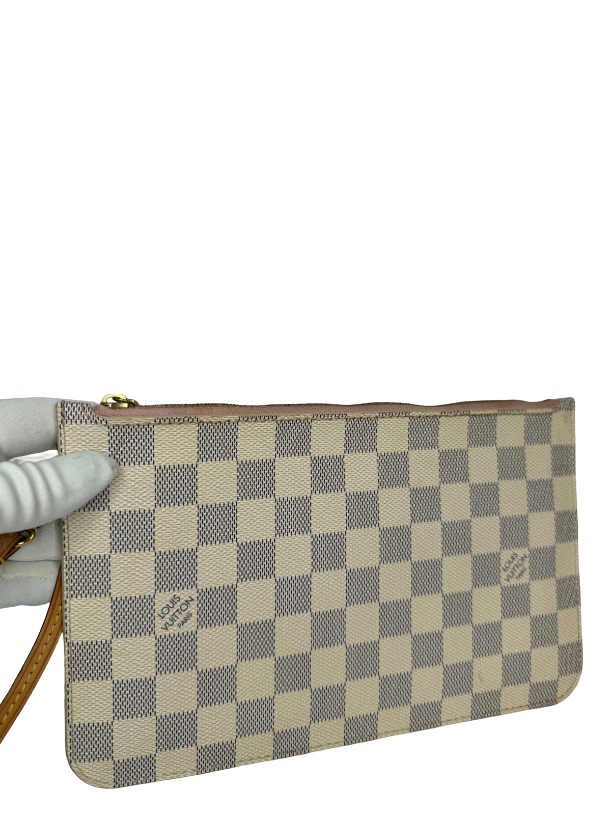 Louis Vuitton Neverfull Pochette  Damier Azur Canvas