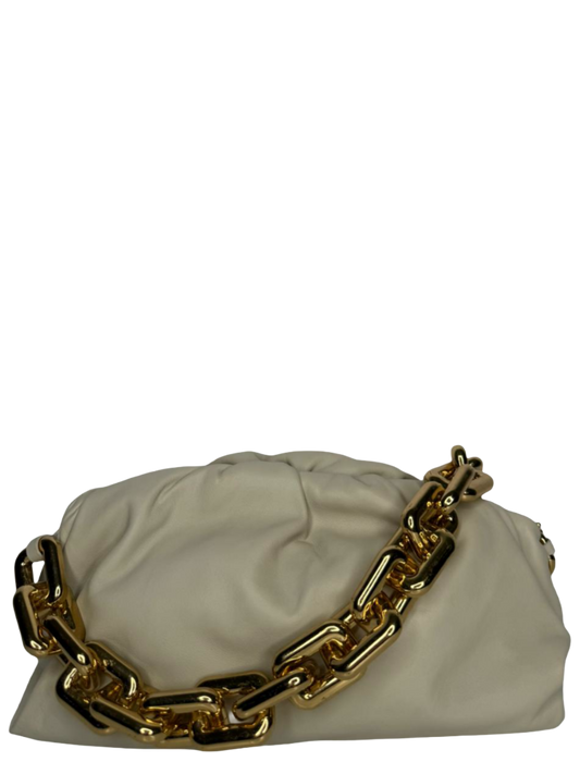 Bottega Veneta Ivory The Chain Pouch Leather Bag
