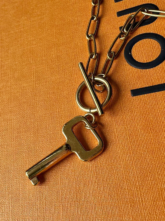 Louis Vuitton Key Logo Necklace