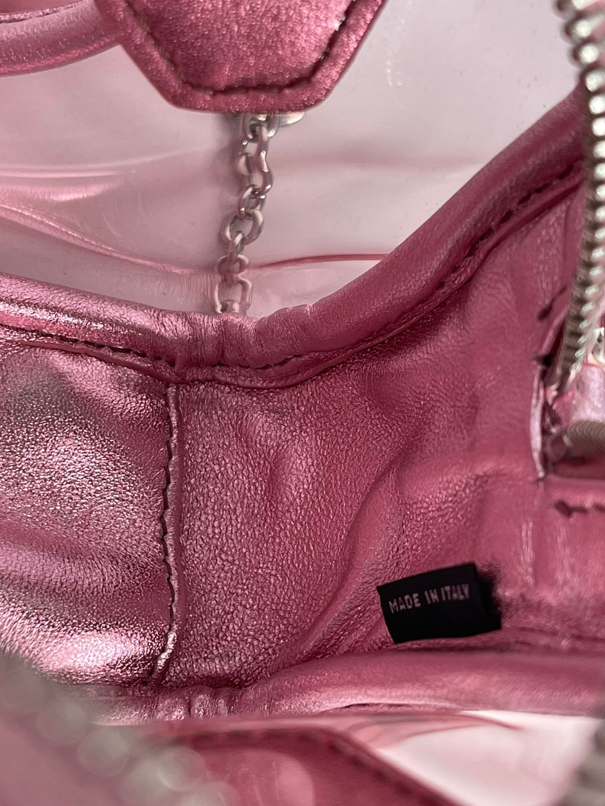 Miu Miu Metallic Effect
Transparent Mini Bag