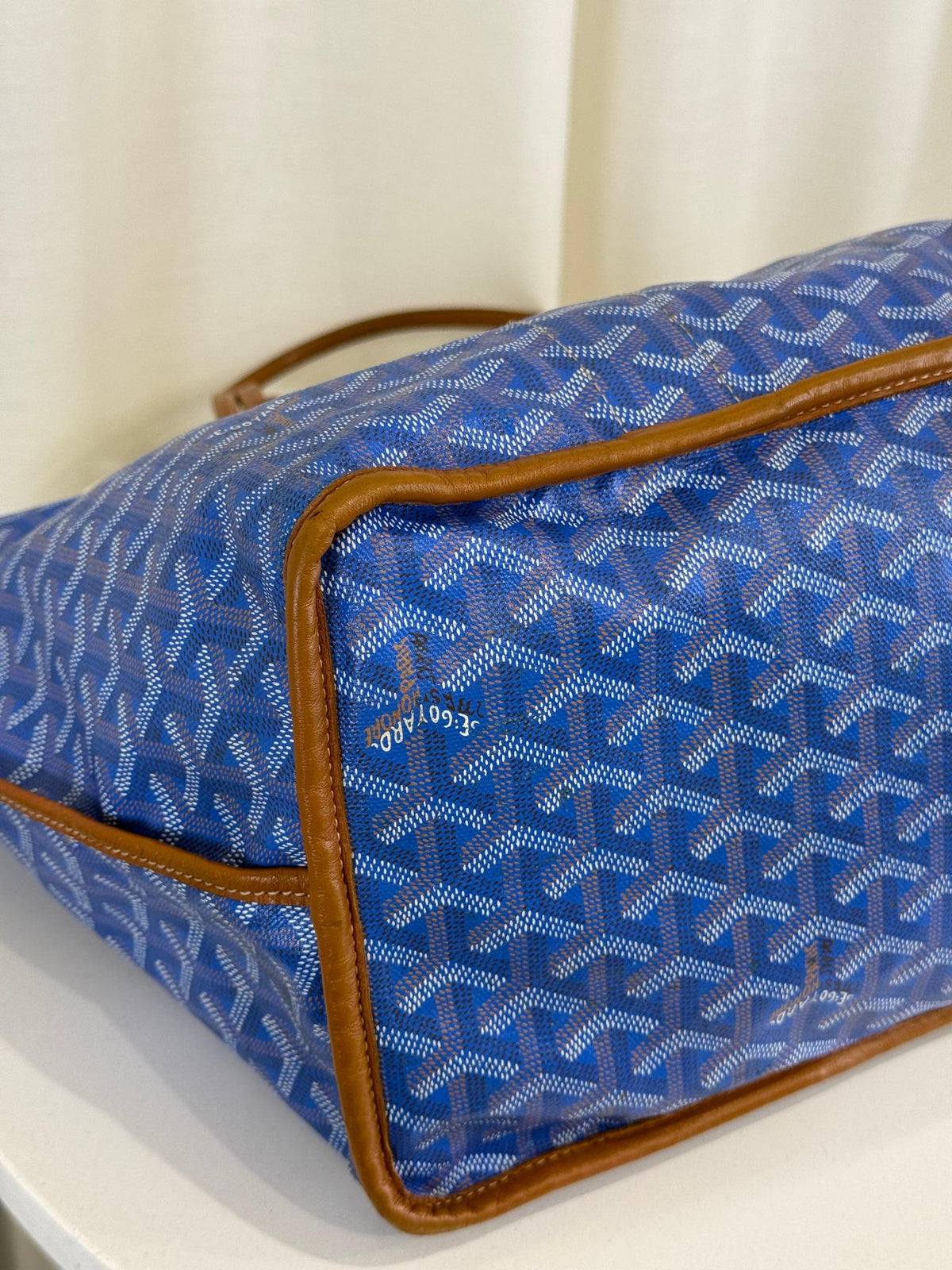 Goyard Saint Louis GM Sky Blue Goyardine Canvas