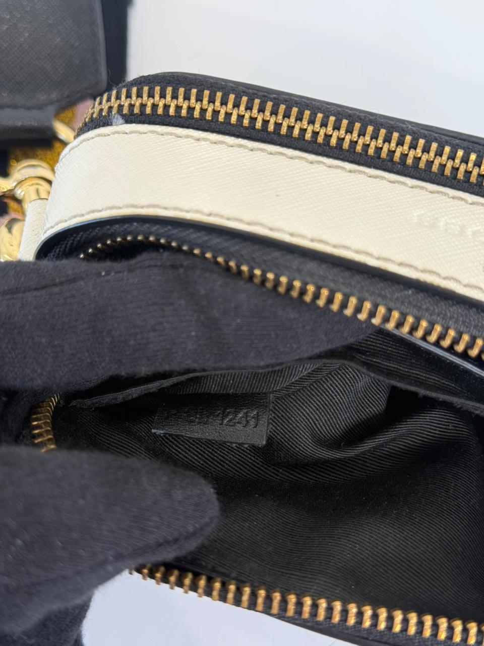 Marc Jacobs Snapshot Black Leather Crossbody Bag