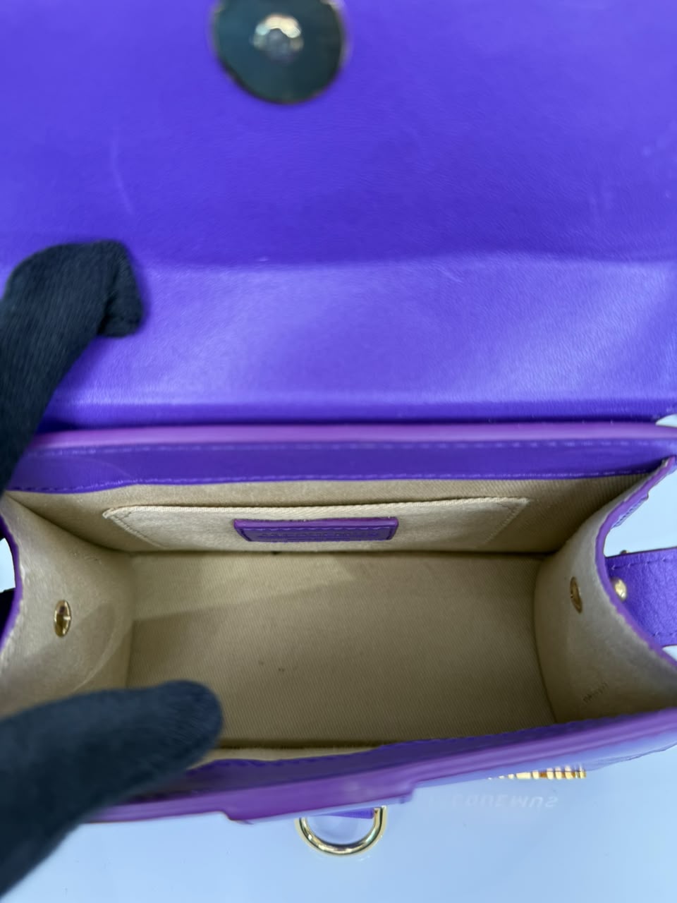 Jacquemus Le Chiquito Montagne Purple Leather Handbag