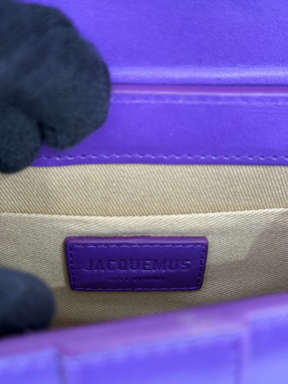 Jacquemus Le Chiquito Montagne Purple Leather Handbag