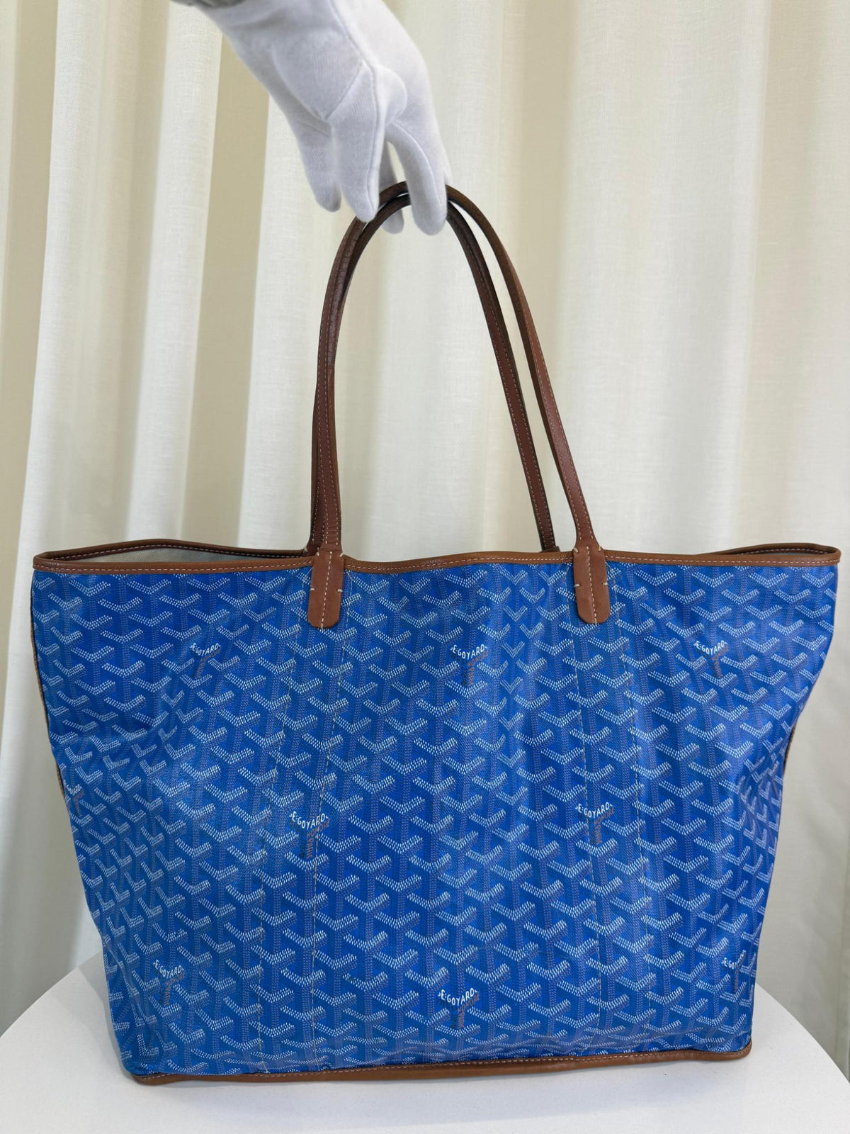 Goyard Saint Louis GM Sky Blue Goyardine Canvas
