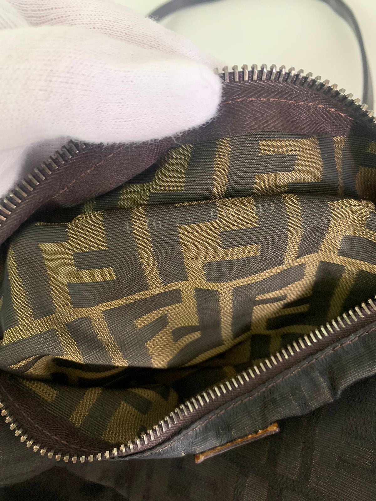 Fendi Brown Zucca Canvas Tote Bag