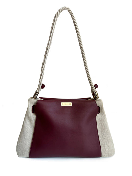 Chloé Key Medium Burgundy Shoulder Bag