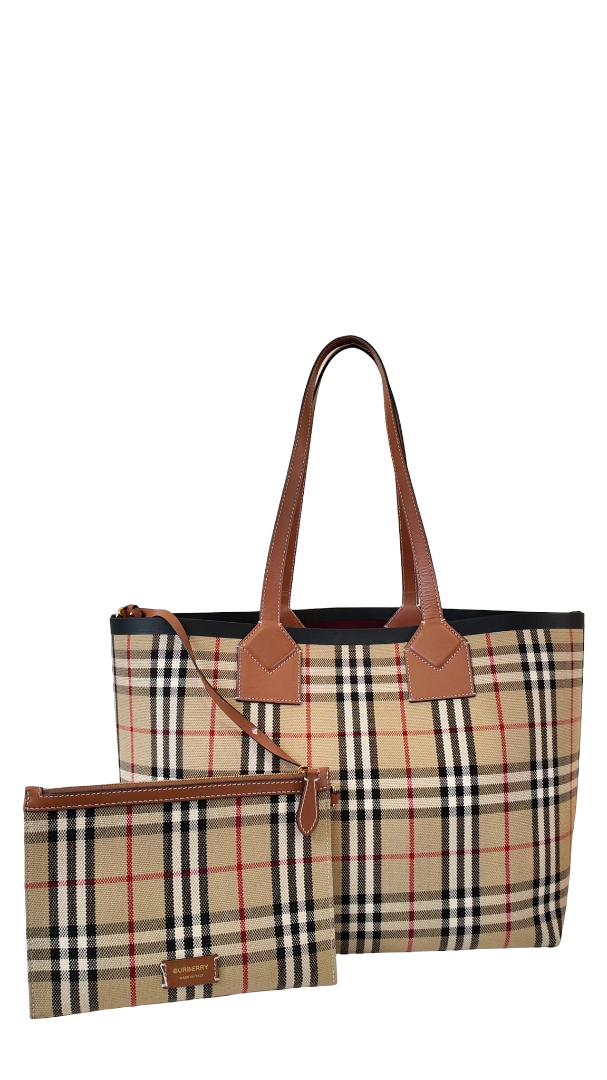 Burberry London Medium Tote Vintage Check