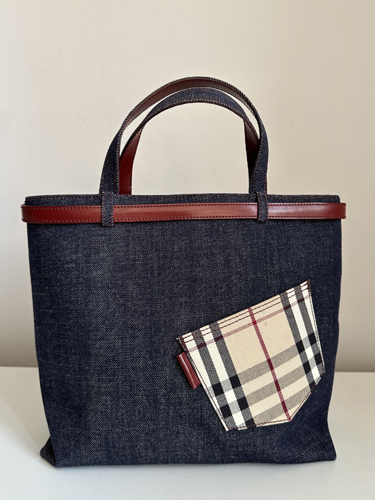 Burberry denim handbag Clearance