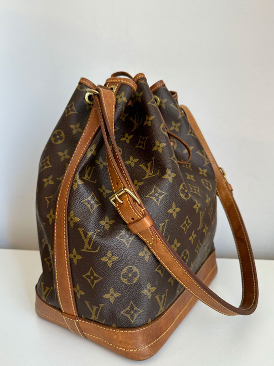 Brown Louis Vuitton Monogram Noe GM Bucket Bag