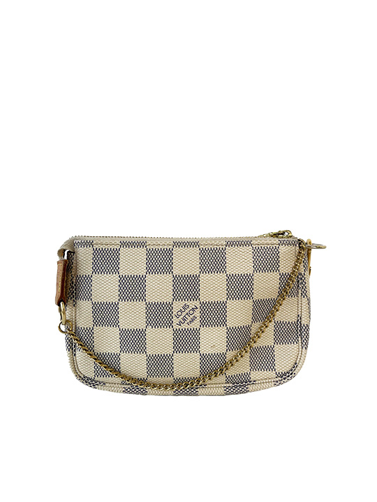 Pochette accessoires damier cheap azur