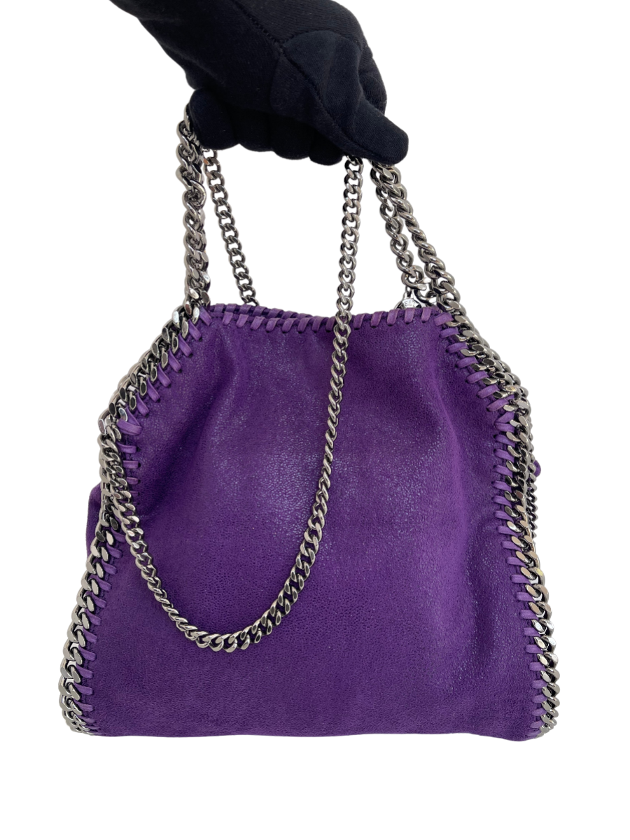 Stella Mccartney Falabella Two Chain Bag Purple - Vilma's Vault